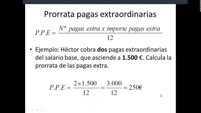 Fórmula infalible: Cómo calcular prorrata de pagas extras de forma sencilla