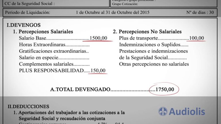 Descubre las claves: desglose sencillo de una n&oacute;mina
