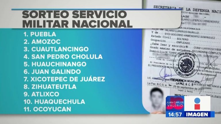 Sorteo servicio militar puebla