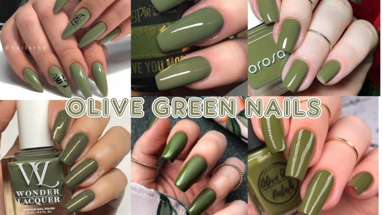 Dise&ntilde;os de u&ntilde;as verde militar