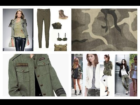 Chaqueta verde militar mujer con parches