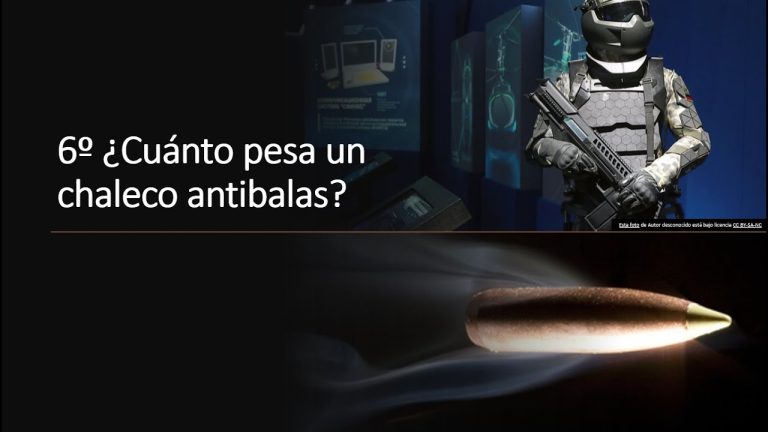Cuanto pesa un chaleco antibalas