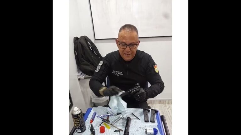Gu&iacute;a de mantenimiento y limpieza de pistolas en seguridad privada