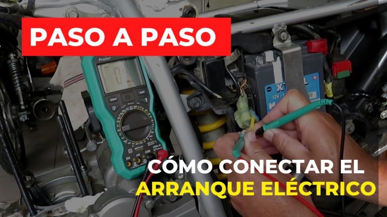 Descubre cómo conectar el arranque eléctrico de tu moto en simples pasos