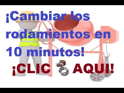Aprende a cambiar el rodamiento de tu hormigonera: trucos infalibles