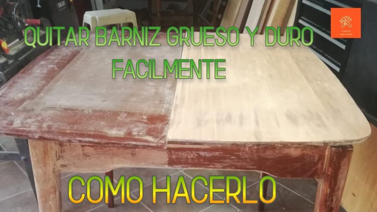Trucos efectivos para eliminar el barniz de la madera: guía práctica