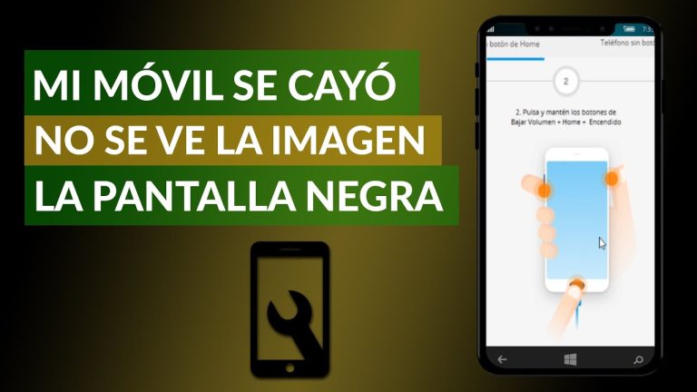 Desastre móvil: se me cayó el celular y la pantalla quedó negra