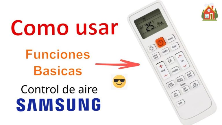 Descubre las funciones del control remoto del aire acondicionado Samsung
