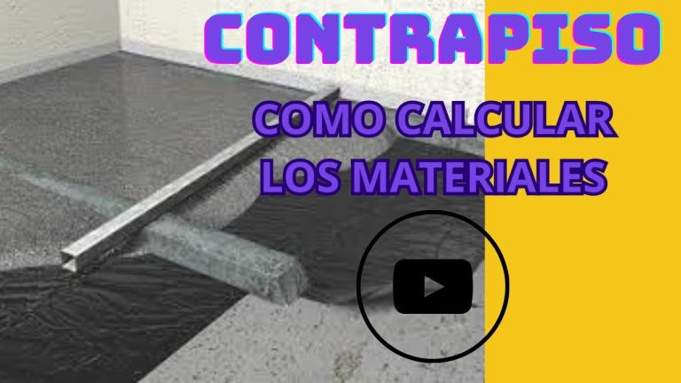 Revolucionario: Metro de cascote, el secreto del contrapiso perfecto