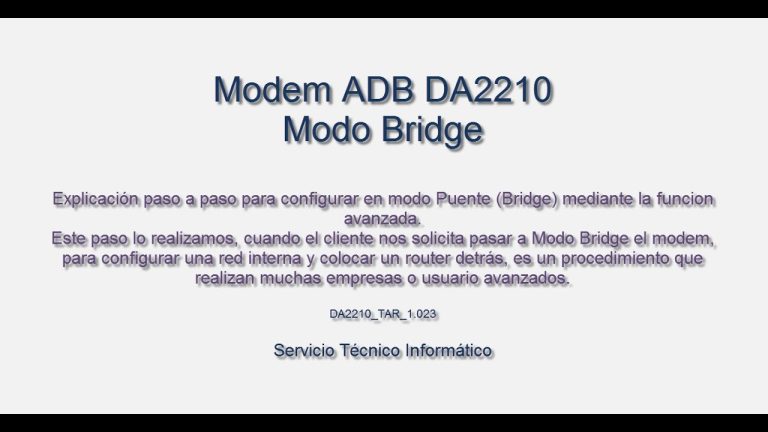 Descubre cómo configurar el modem ARNET DA 2210 para una conexión rápida y estable