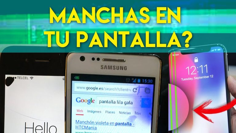 &iexcl;Desastre tecnol&oacute;gico! Mi celular se cay&oacute; y ahora la pantalla tiene manchas