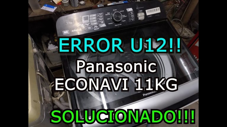 &iexcl;Adi&oacute;s a los problemas de la lavadora Panasonic! Descubre la soluci&oacute;n definitiva al error U12