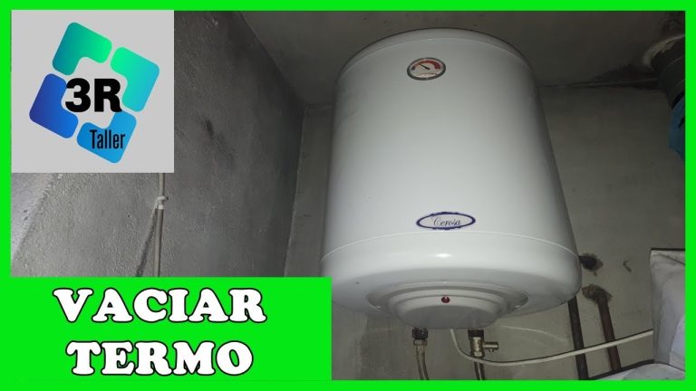 Descubre la forma más eficiente de desagotar tu termotanque y evitar problemas