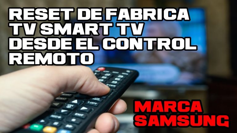 &iexcl;Recupera tu Smart TV Samsung sin control remoto! Aprende a reiniciarla de f&aacute;brica de forma sencilla